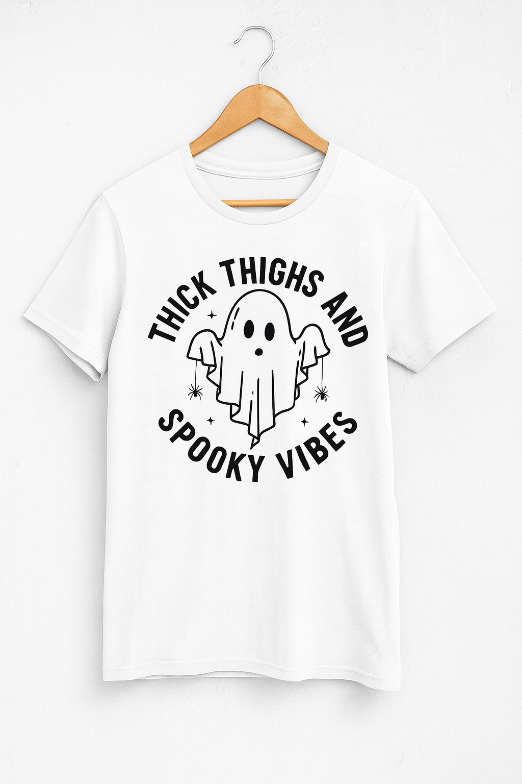 Thick Thighs Spooky Vibes, Halloween, Funny Shirt, Anime, Casual Wear, Unisex Clothing