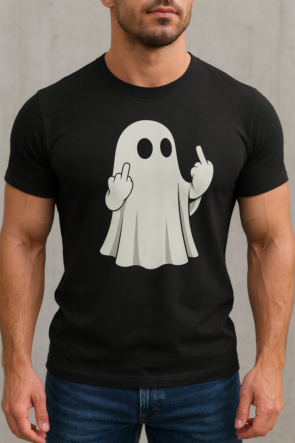 Spooky Ghost, Halloween, Funny Shirt, Anime, Casual Wear, Unisex Clothing