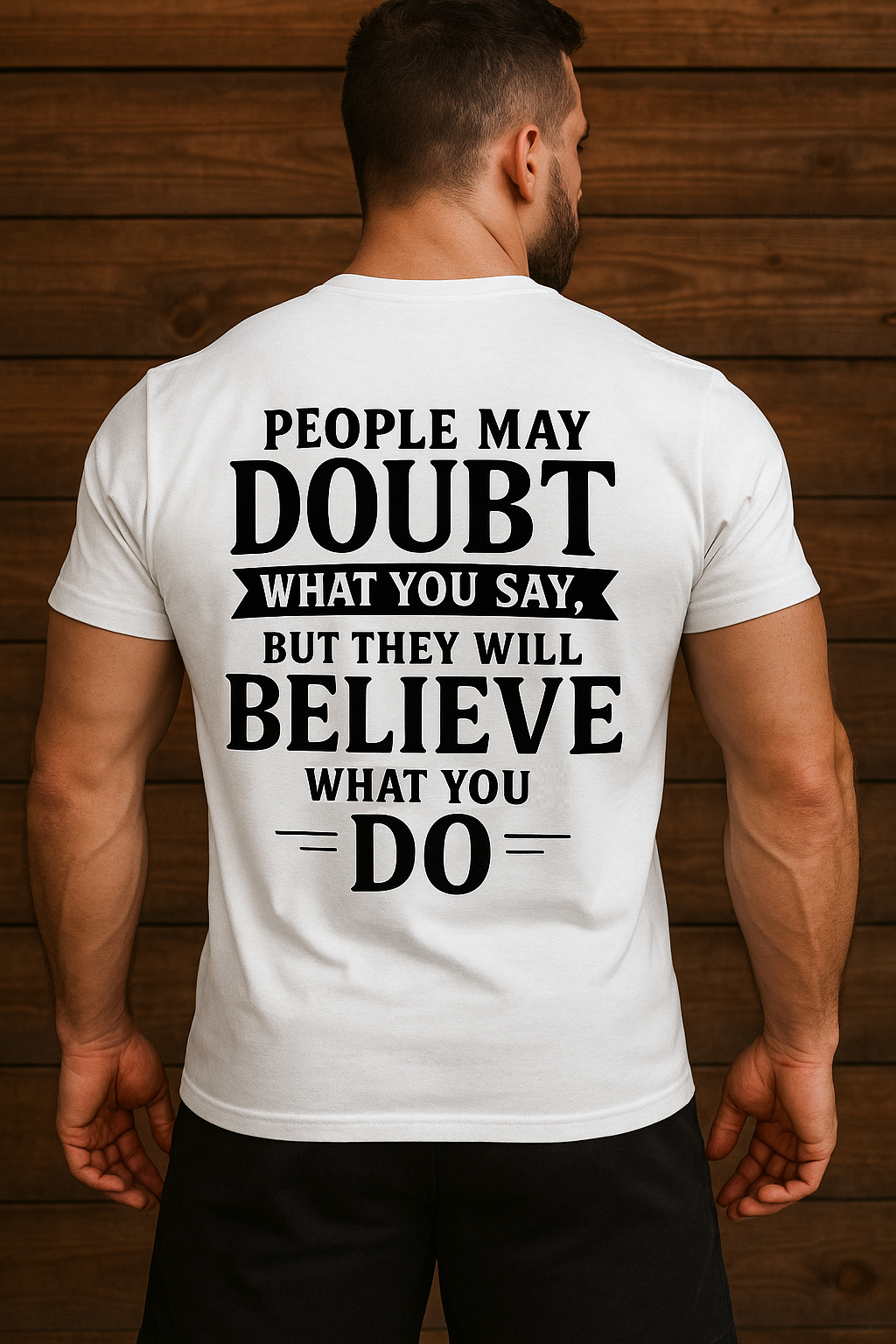 Letter Print Slogan T-shirt Round Neck Tee Casual Clothing Phrase T-shirt, Unisex Clothing