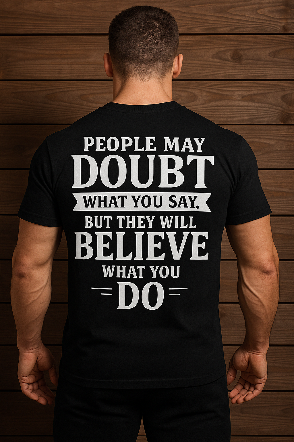 Letter Print Slogan T-shirt Round Neck Tee Casual Clothing Phrase T-shirt, Unisex Clothing