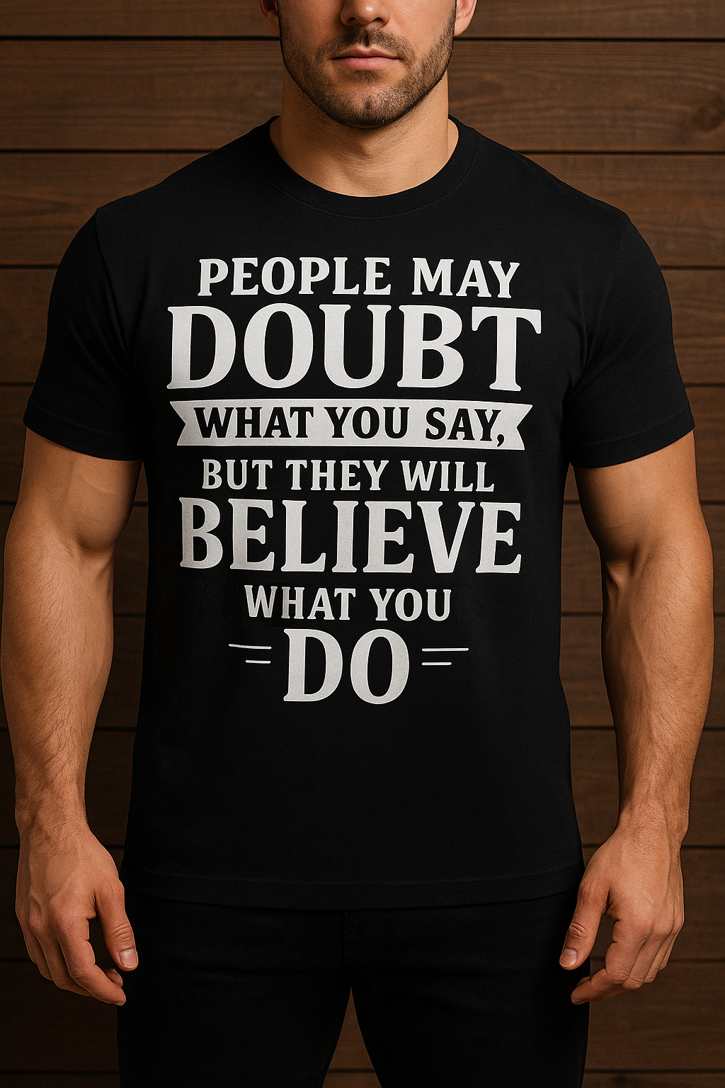 Letter Print Slogan T-shirt Round Neck Tee Casual Clothing Phrase T-shirt, Unisex Clothing