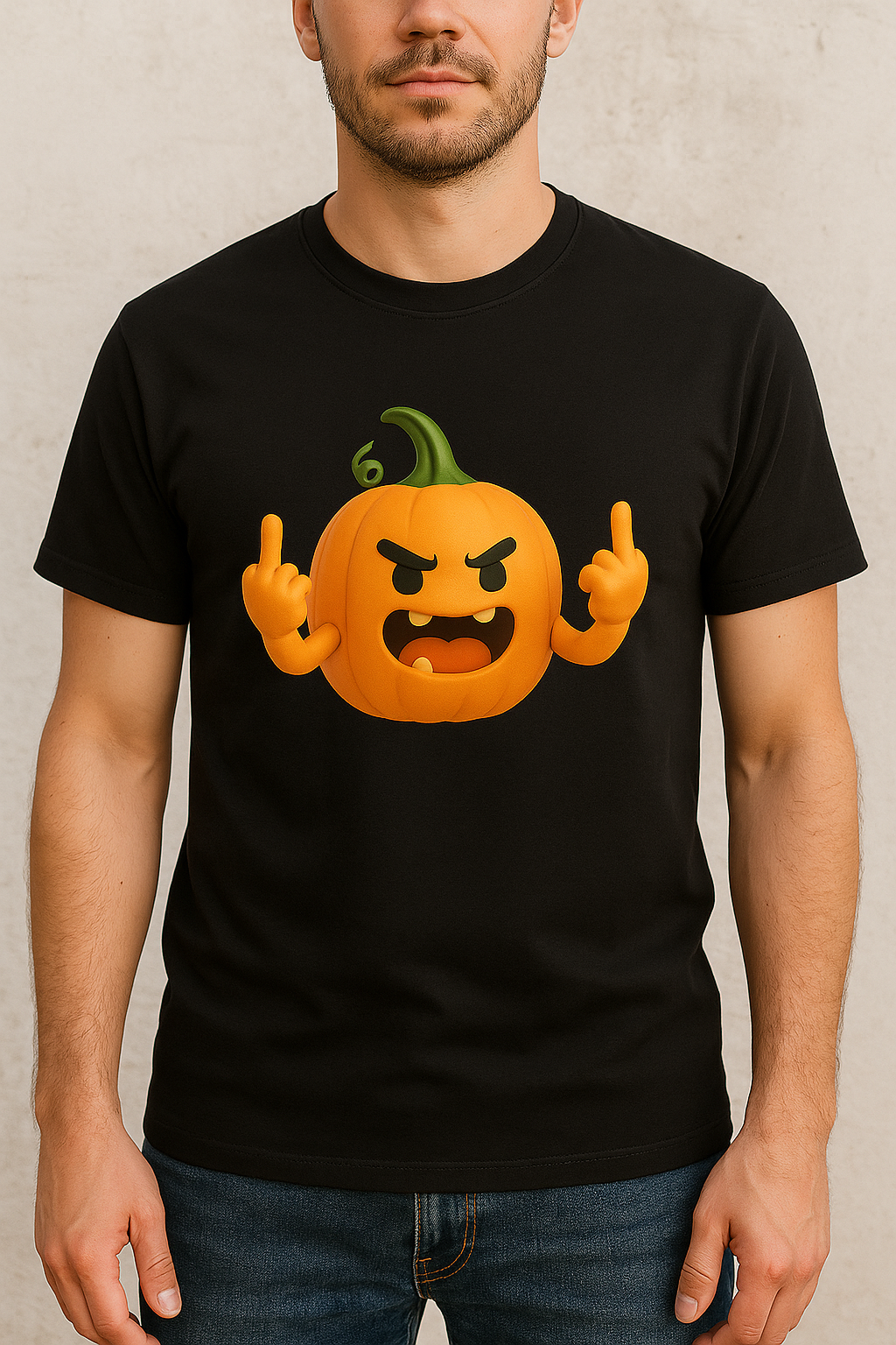 Halloween, Funny Pumpkin, Funny Shirt, Anime, Casual Wear, Unisex Clothing