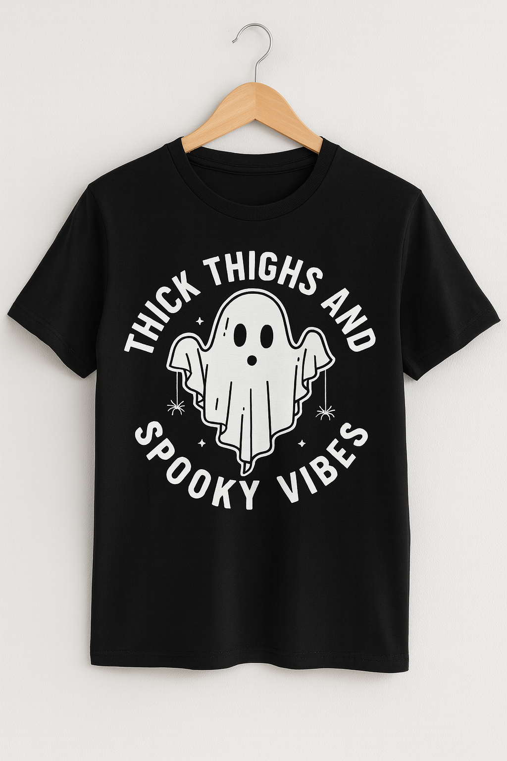 Thick Thighs Spooky Vibes, Halloween, Funny Shirt, Anime, Casual Wear, Unisex Clothing